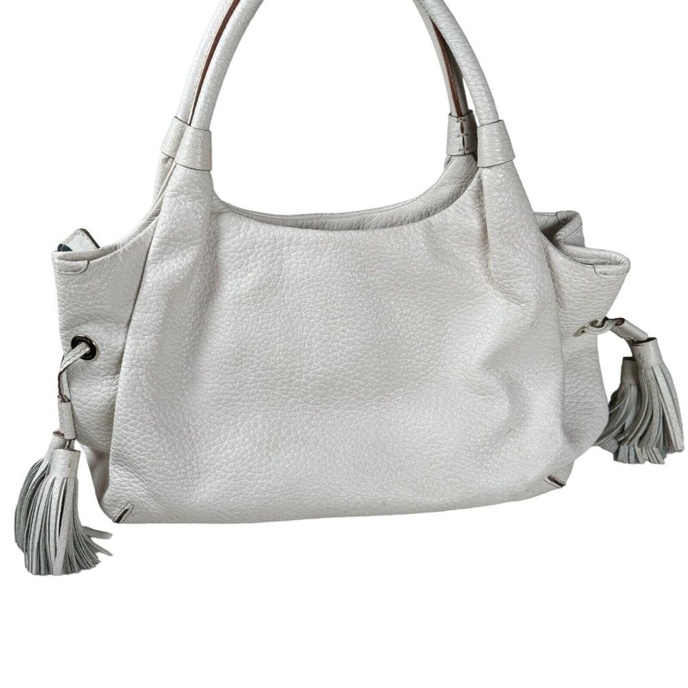 Kate Spade Cream Satchel with Tassels - Picture 10 of 16
